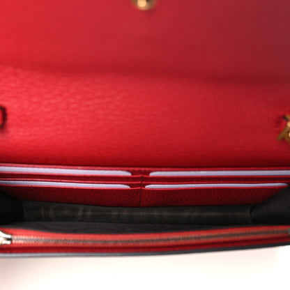 Gucci GG Supreme Monogram Web Queen Margaret Chain Wallet Red 5 of 8