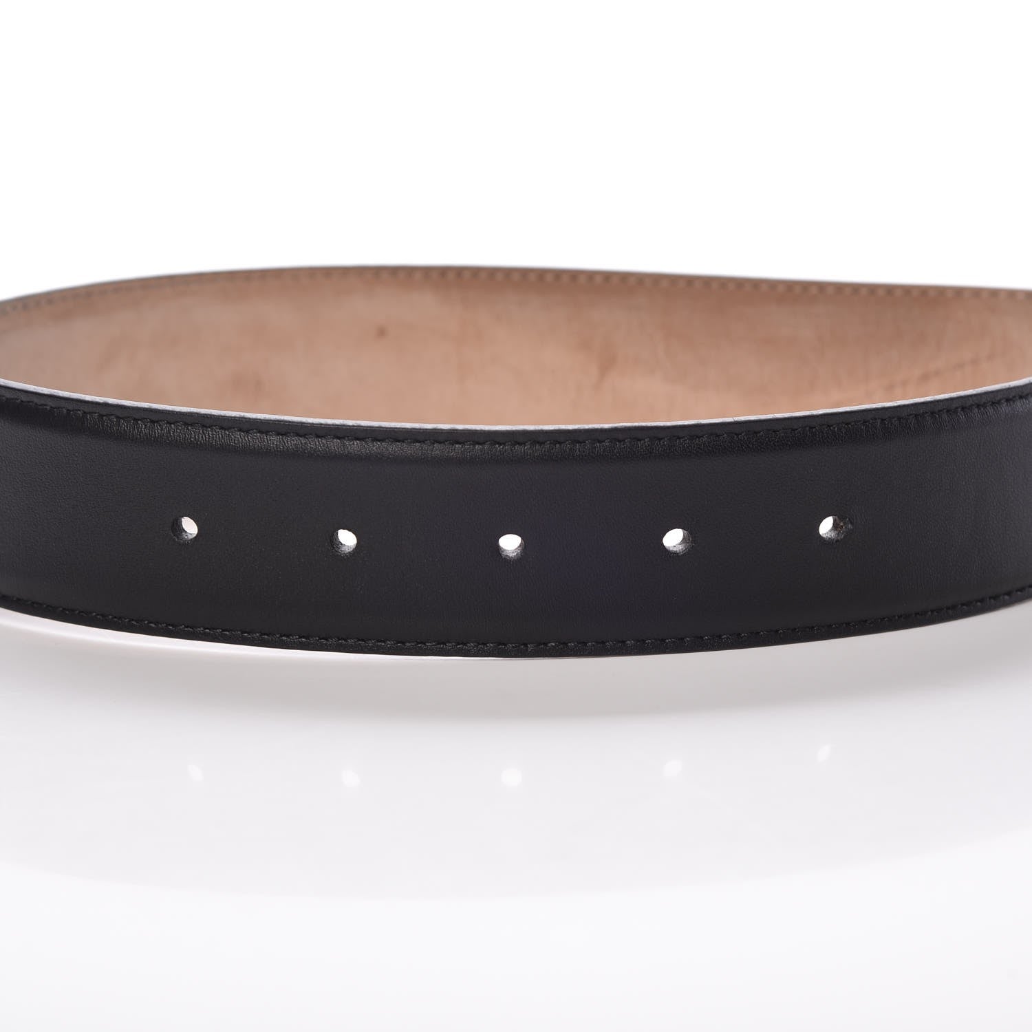 Gucci Calfskin Interlocking G 37mm Belt 80 32 Black 13 of 14