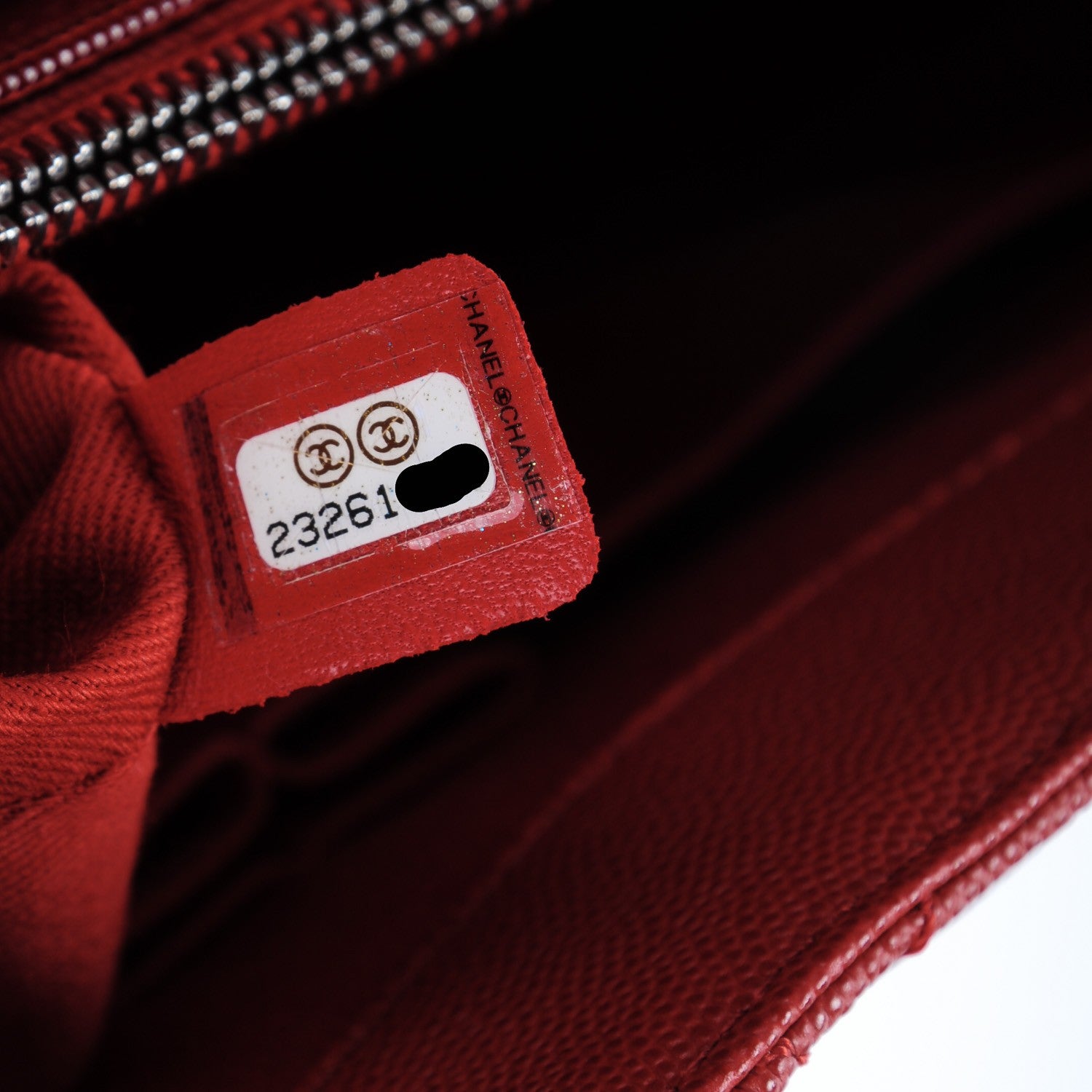 Chanel Caviar Quilted Medium Coco Handle Flap Dark Red 8 of 8