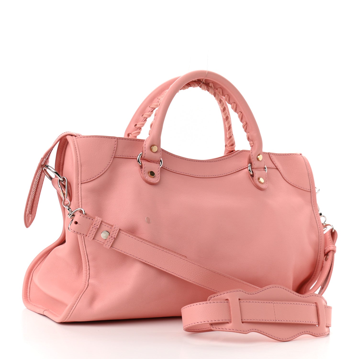 Balenciaga Veau Amp Plate Gold Hardware City Rose 3 of 11