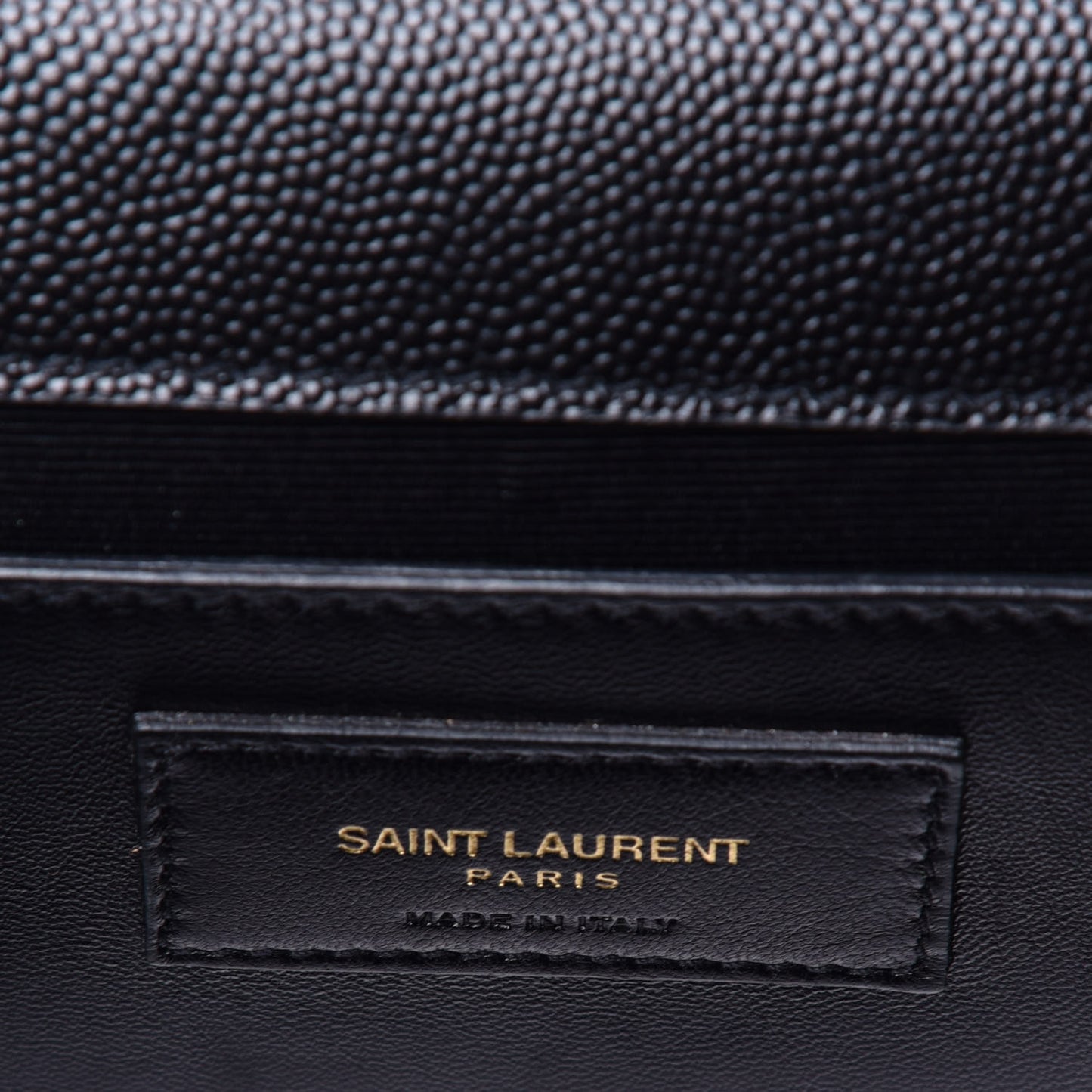 Grain De Poudre Medium Classic Monogram Kate Satchel Black