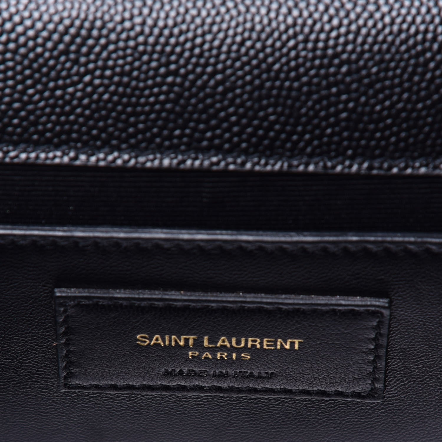 Saint Laurent Grain De Poudre Medium Classic Monogram Kate Satchel Black 6 of 9