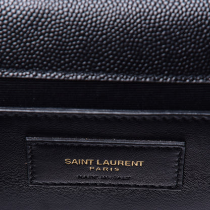 Saint Laurent Grain De Poudre Medium Classic Monogram Kate Satchel Black 6 of 9