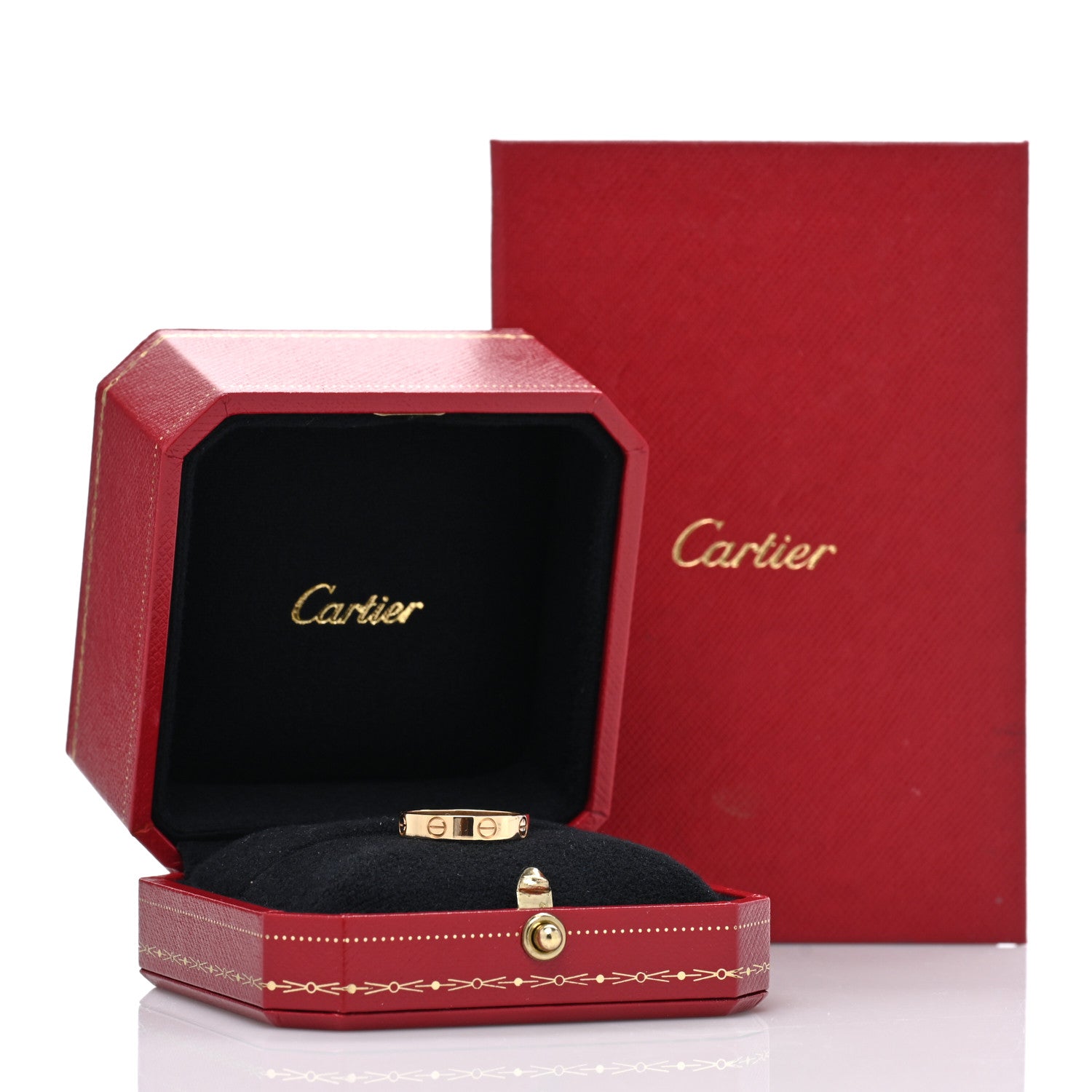 Cartier 18K Yellow Gold 3.5mm LOVE Wedding Band Ring 51 5.75 5 of 5