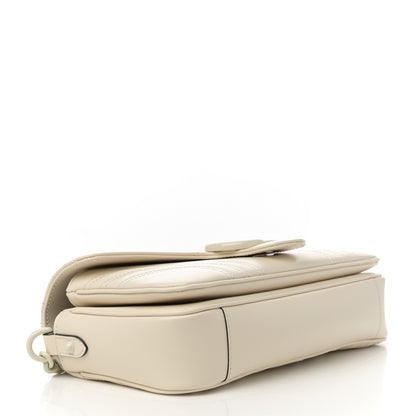 Gucci Calfskin Matelasse Monochrome GG Marmont Crossbody Shoulder Bag White 4 of 13