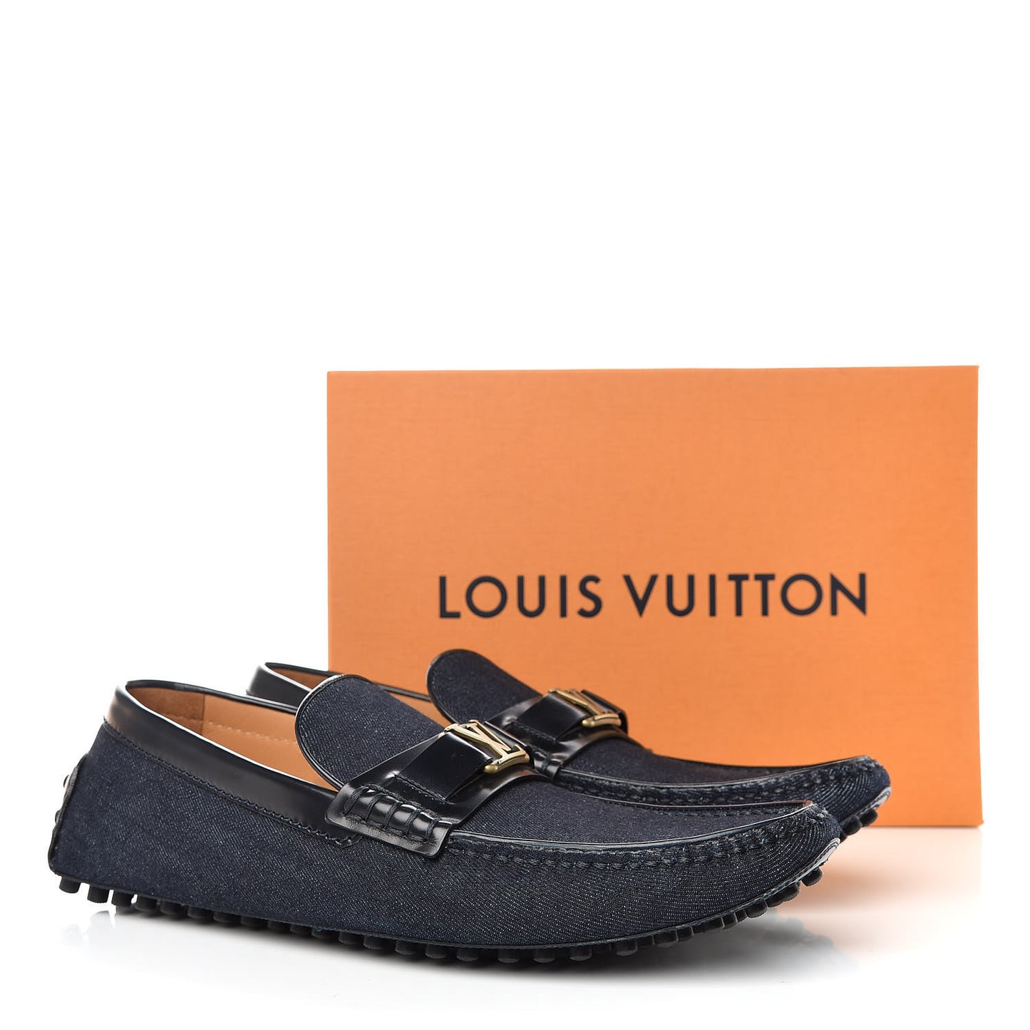 Denim Mens Hockenheim Moccasin Loafers 8.5 Marine