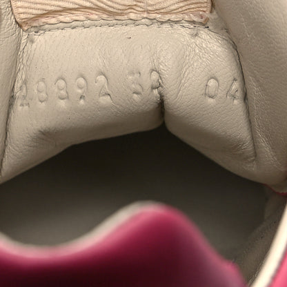 Gucci Calfskin Logo Womens Rhyton Sneakers 38 Box Pink 6 of 8