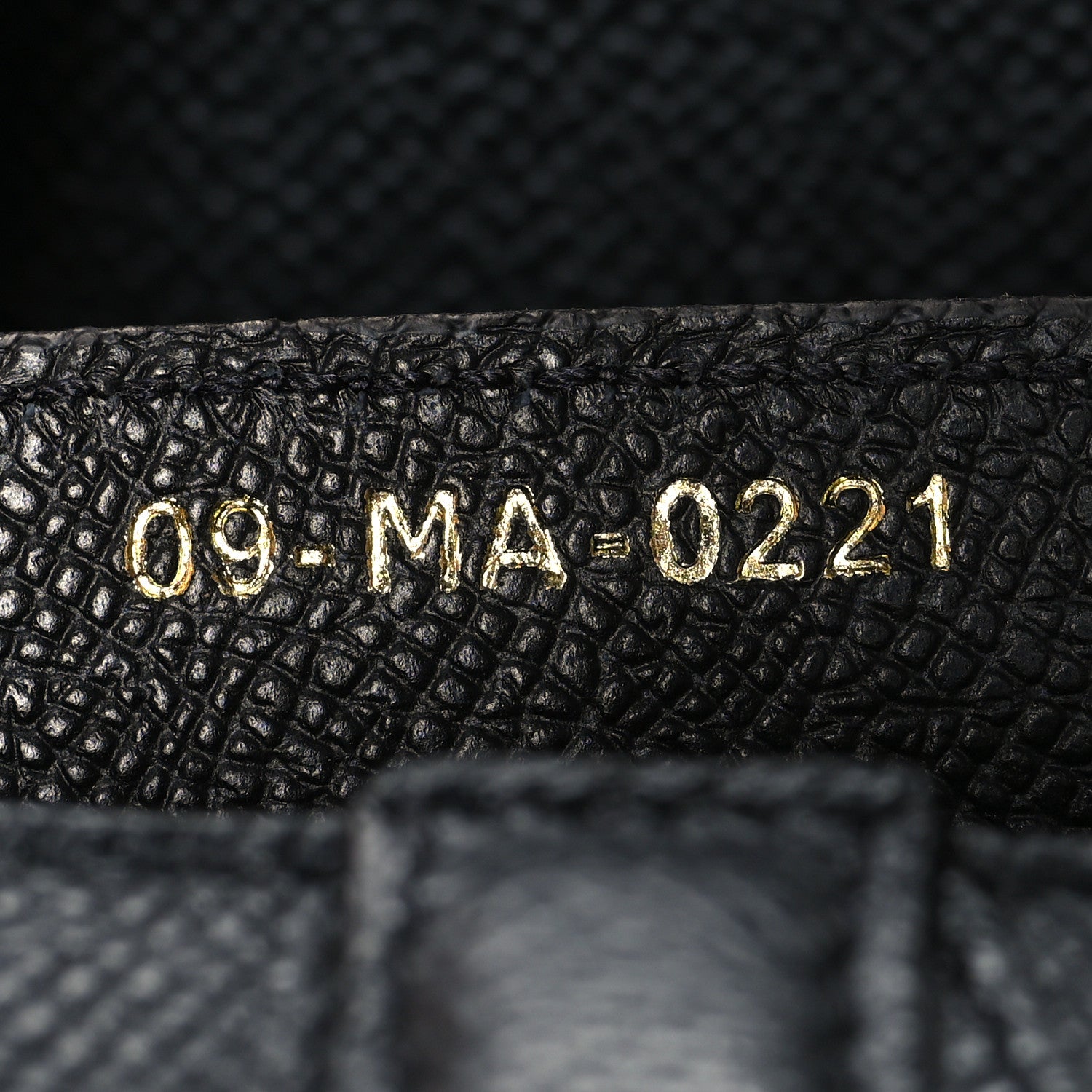 Christian Dior Grained Calfskin Saddle Bag Black 7 of 10