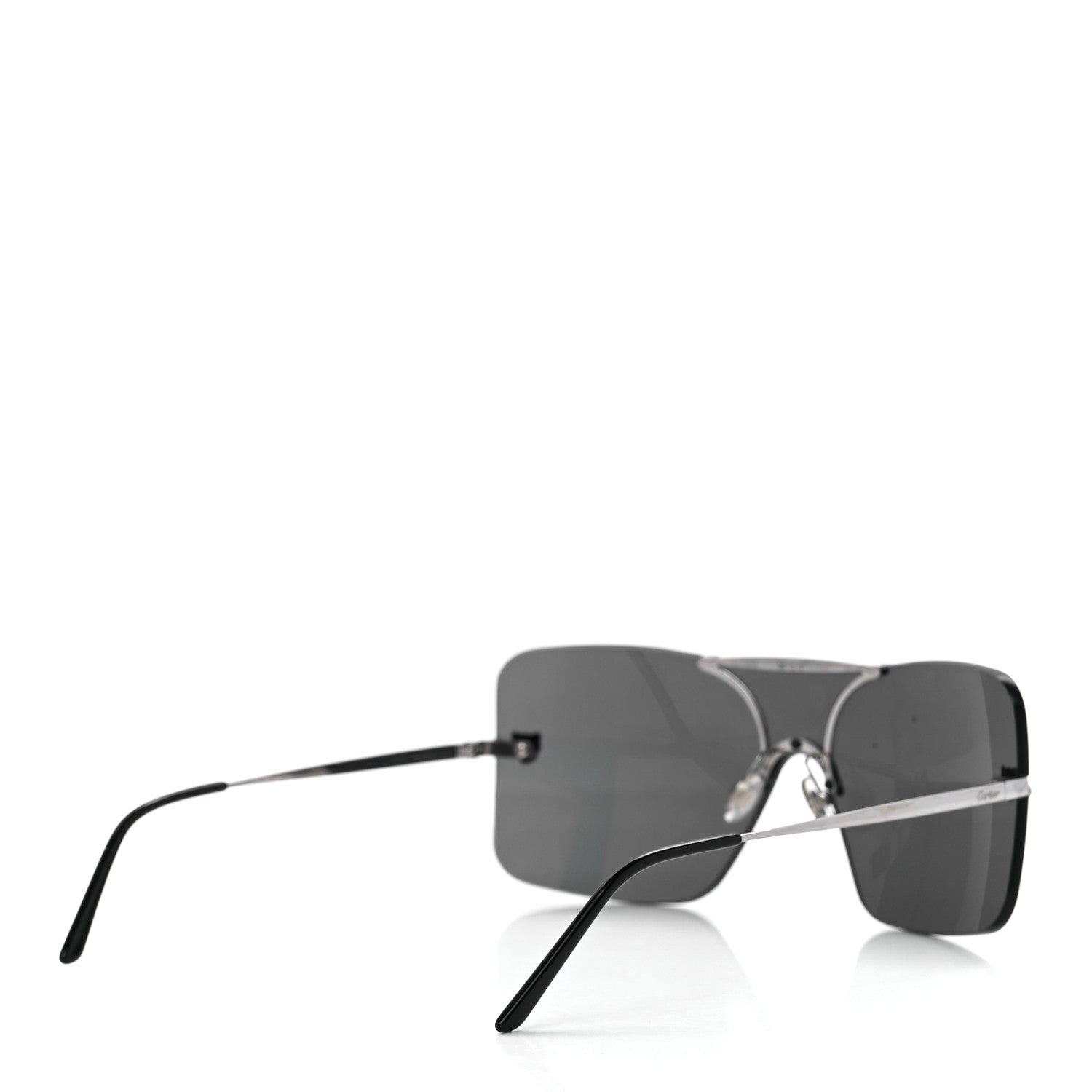 Cartier Panthere De Cartier Shield Sunglasses Silver 4 of 7