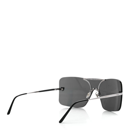 Cartier Panthere De Cartier Shield Sunglasses Silver 4 of 7