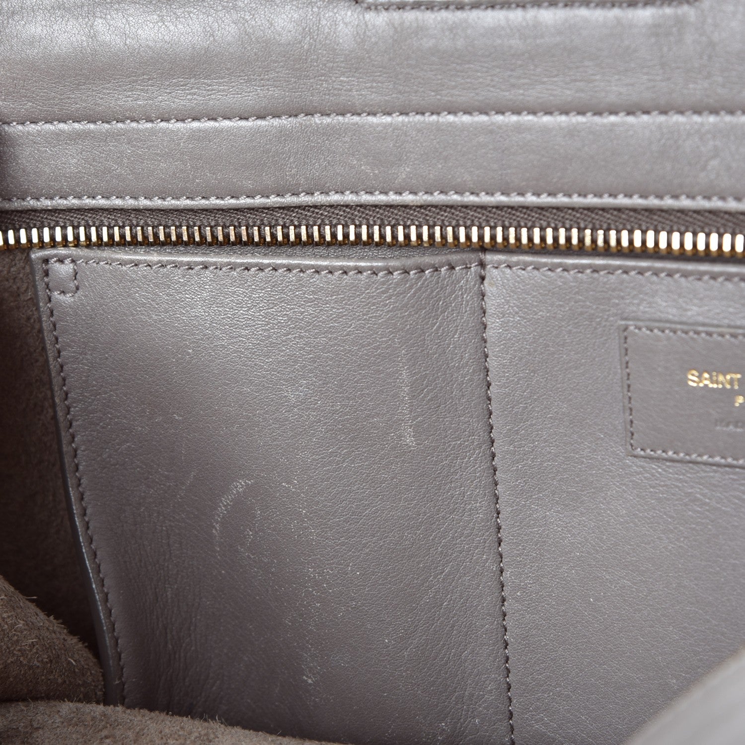 Saint Laurent Calfskin Small Classic Y Cabas Fog 8 of 23