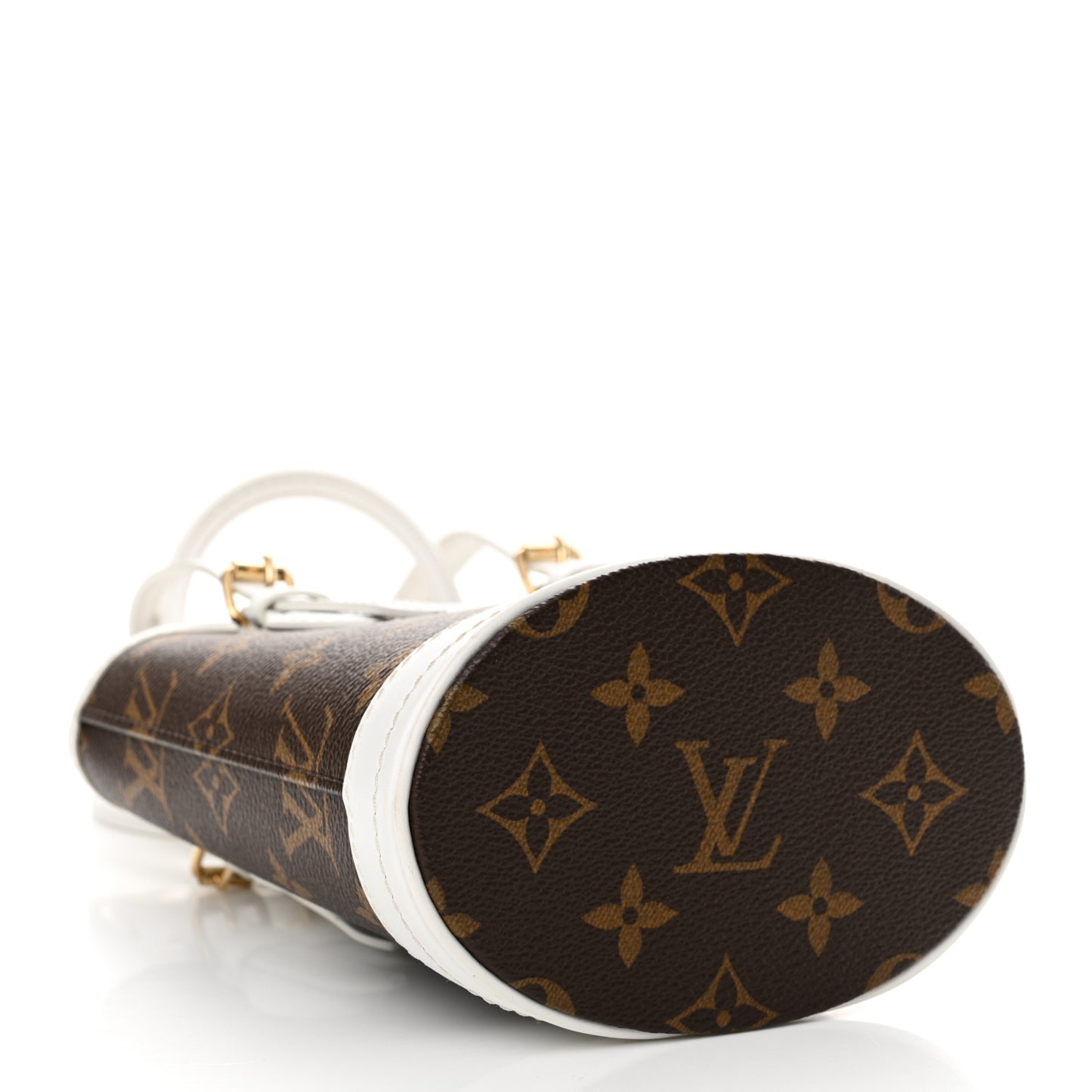 Monogram LV Match Nano Bucket Bag White