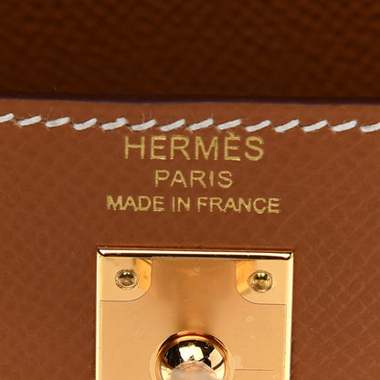 Hermes Epsom Kelly Sellier 25 Gold 5 of 10