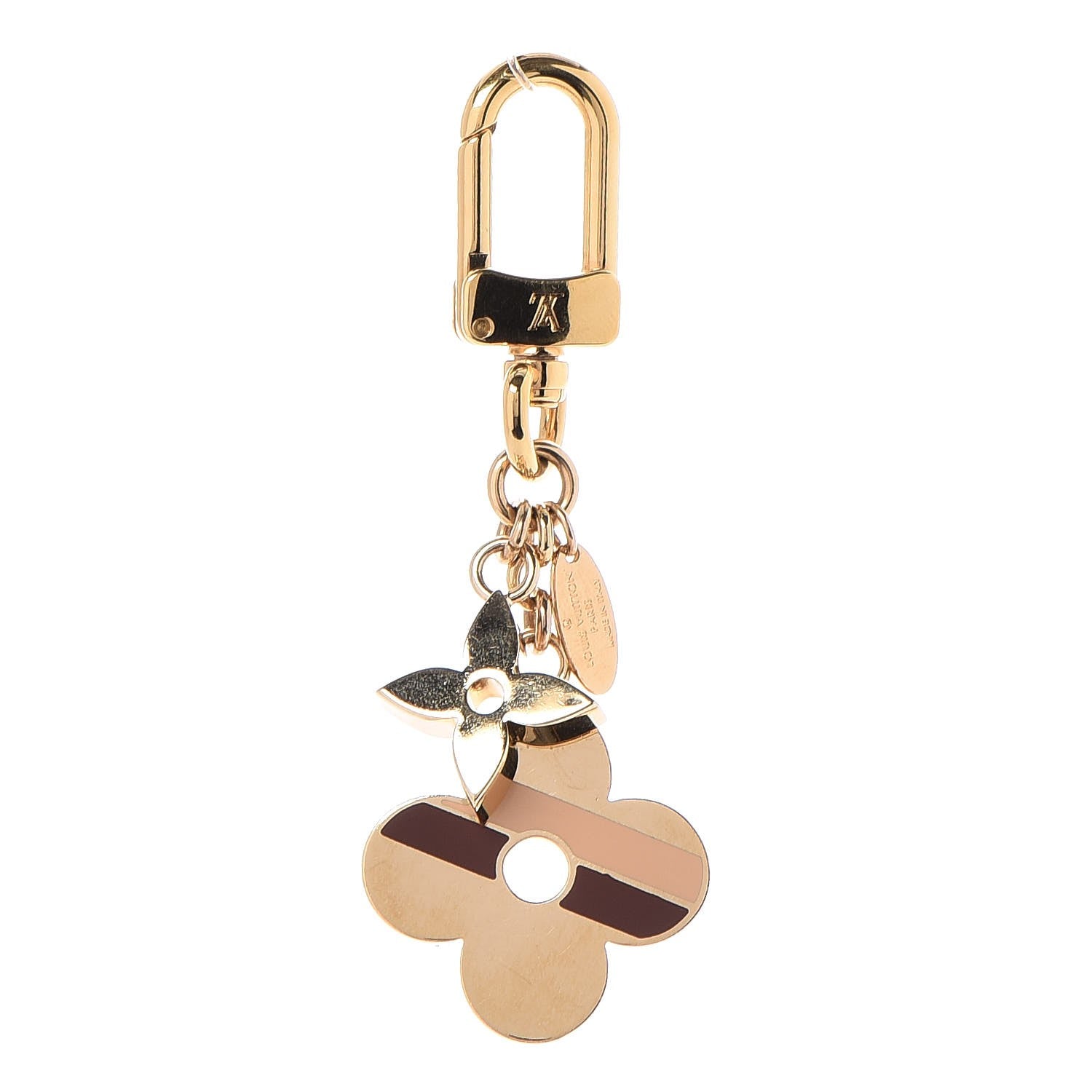 Louis Vuitton Stripes Flowers Bag Charm 1 of 4