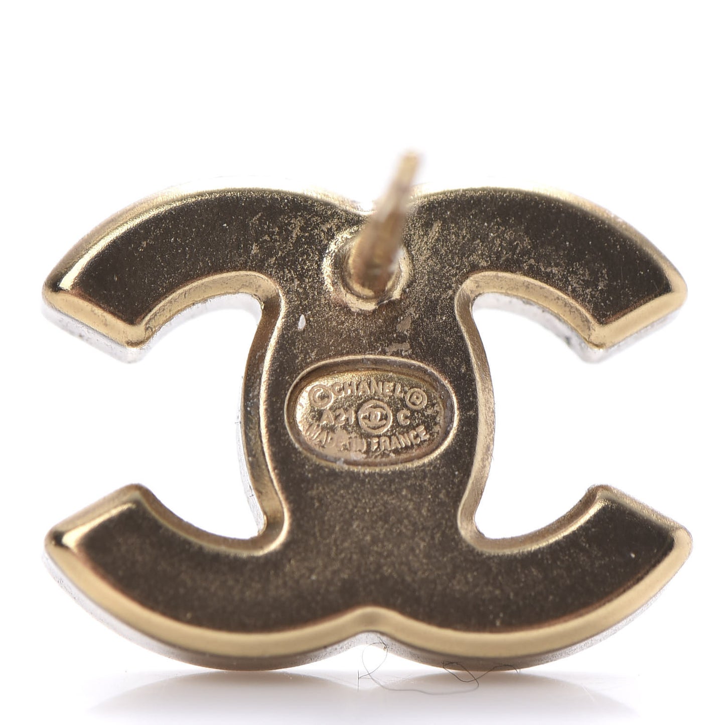 Crystal CC Earrings Gold