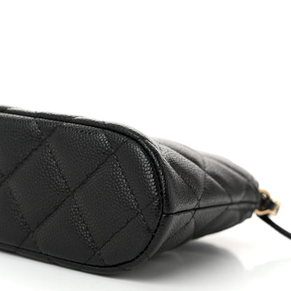 Chanel Caviar Quilted Classic Clutch with Chain Black 10 of 11