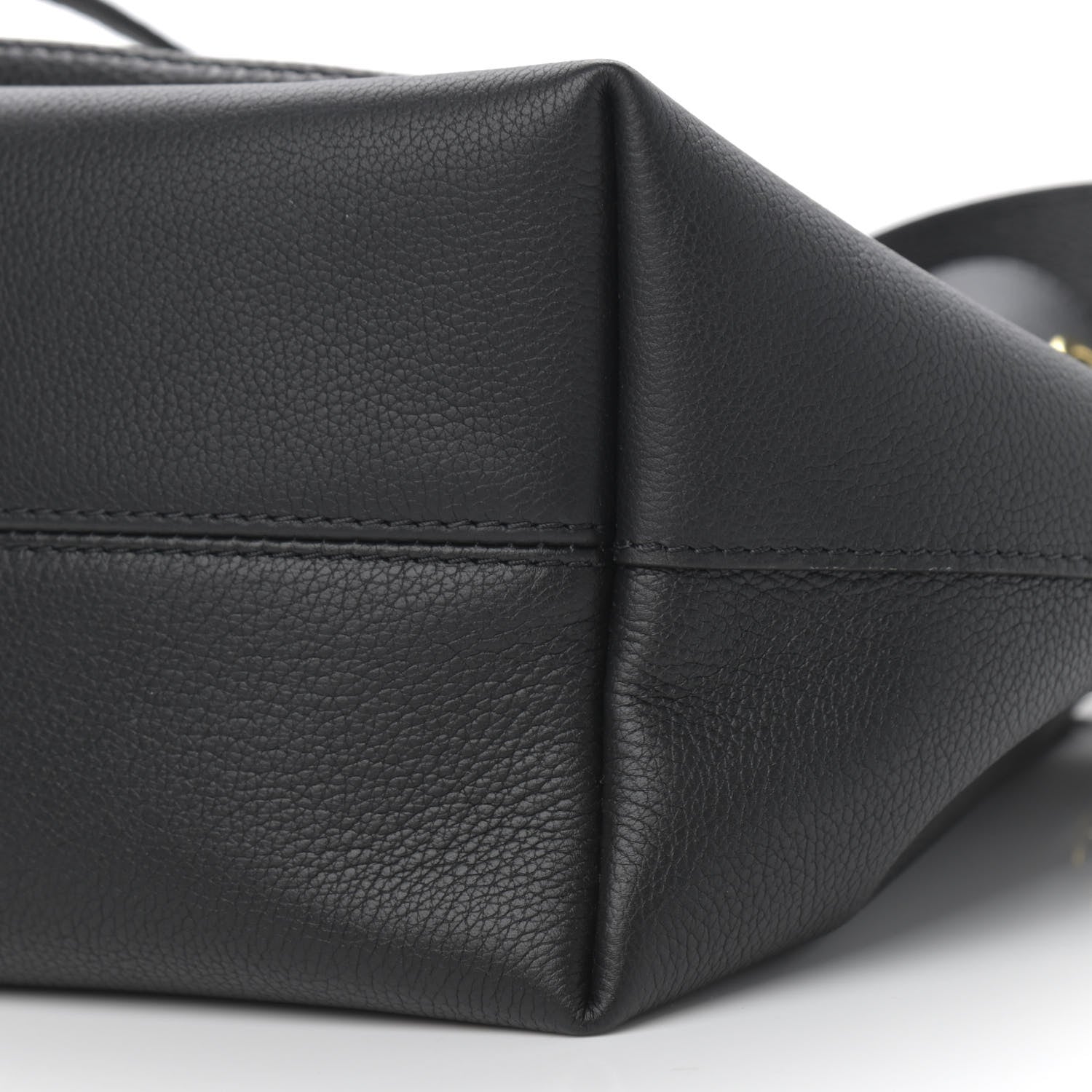 Louis Vuitton Calfskin Lockme Bucket MM Black 9 of 11