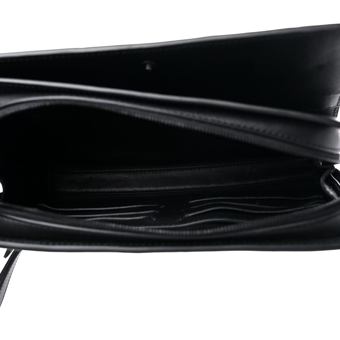 Nappa Intrecciato Wristlet Zip Wallet Black