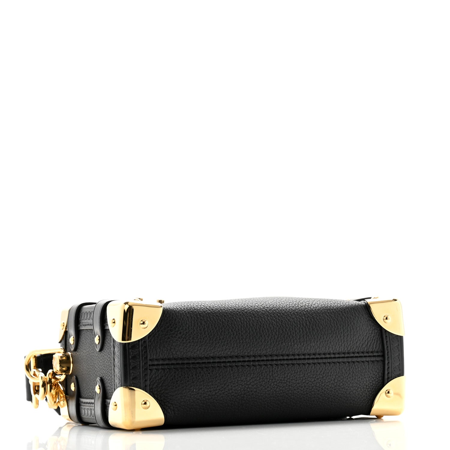 Louis Vuitton Grained Calfskin Side Trunk PM Black 4 of 11
