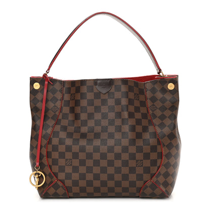 Louis Vuitton Damier Ebene Caissa Hobo Cherry 1 of 11