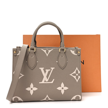 Louis Vuitton Empreinte Monogram Giant Onthego PM Tourterelle Creme 10 of 10