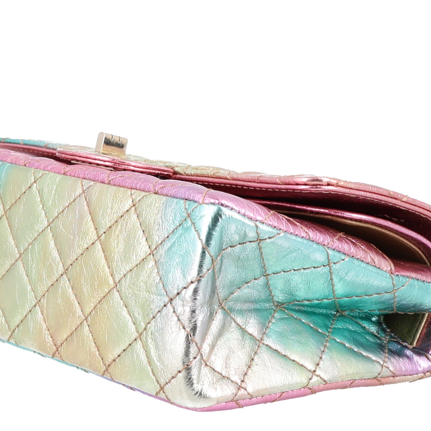 Metallic Goatskin Quilted 2.55 Reissue 225 Flap Multicolor
