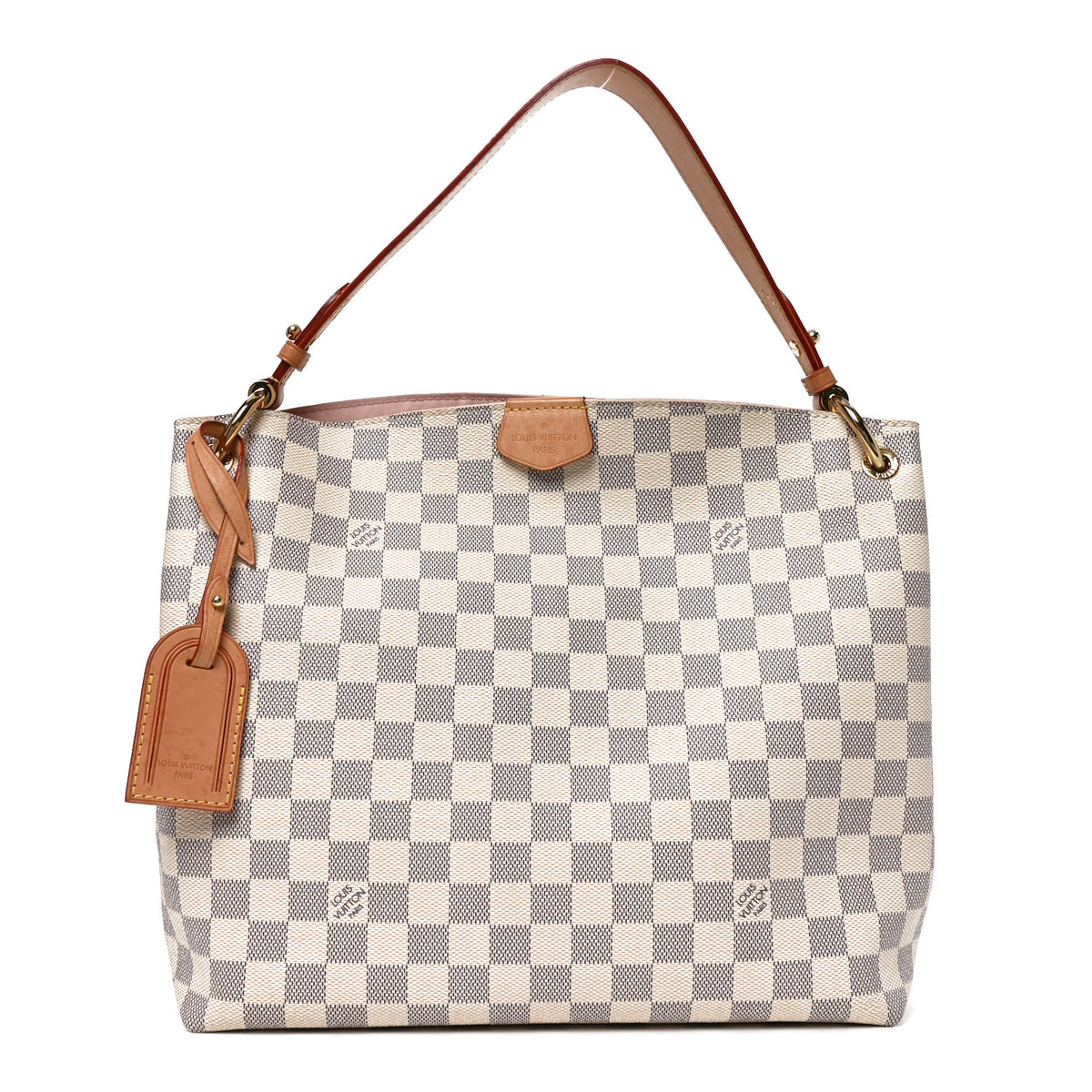 Louis Vuitton Damier Azur Graceful PM Rose Ballerine 1 of 9