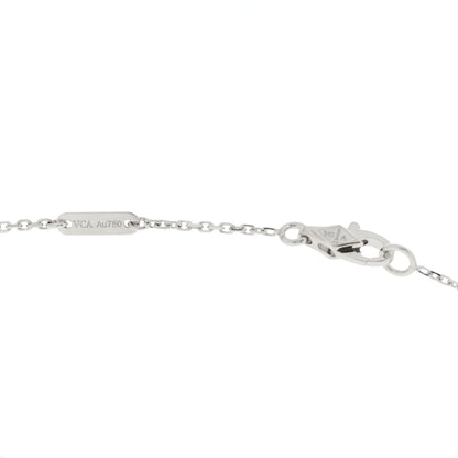 Van Cleef & Arpels 18K White Gold Diamond Mini Frivole Pendant Necklace 4 of 6