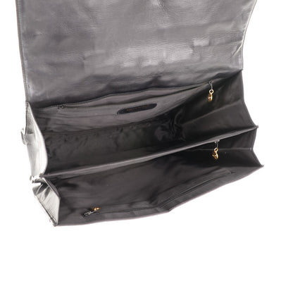 Chanel Lambskin Quilted Briefcase Laptop Bag Black 5 of 7