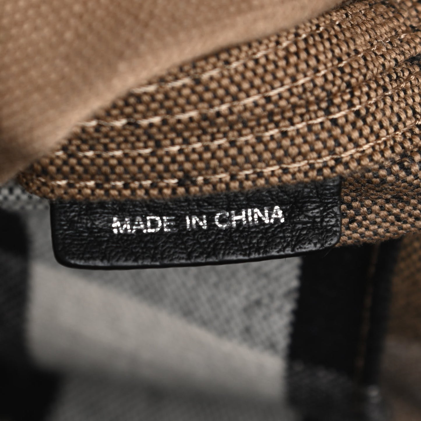 Grainy Calfskin Canvas Mega Check Medium Ashby Tassel Hobo Black