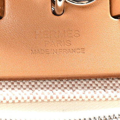Hermes Vache Hunter Criss Viking Herbag Zip Retourne 31 PM Ecru Beige Naturel 7 of 11