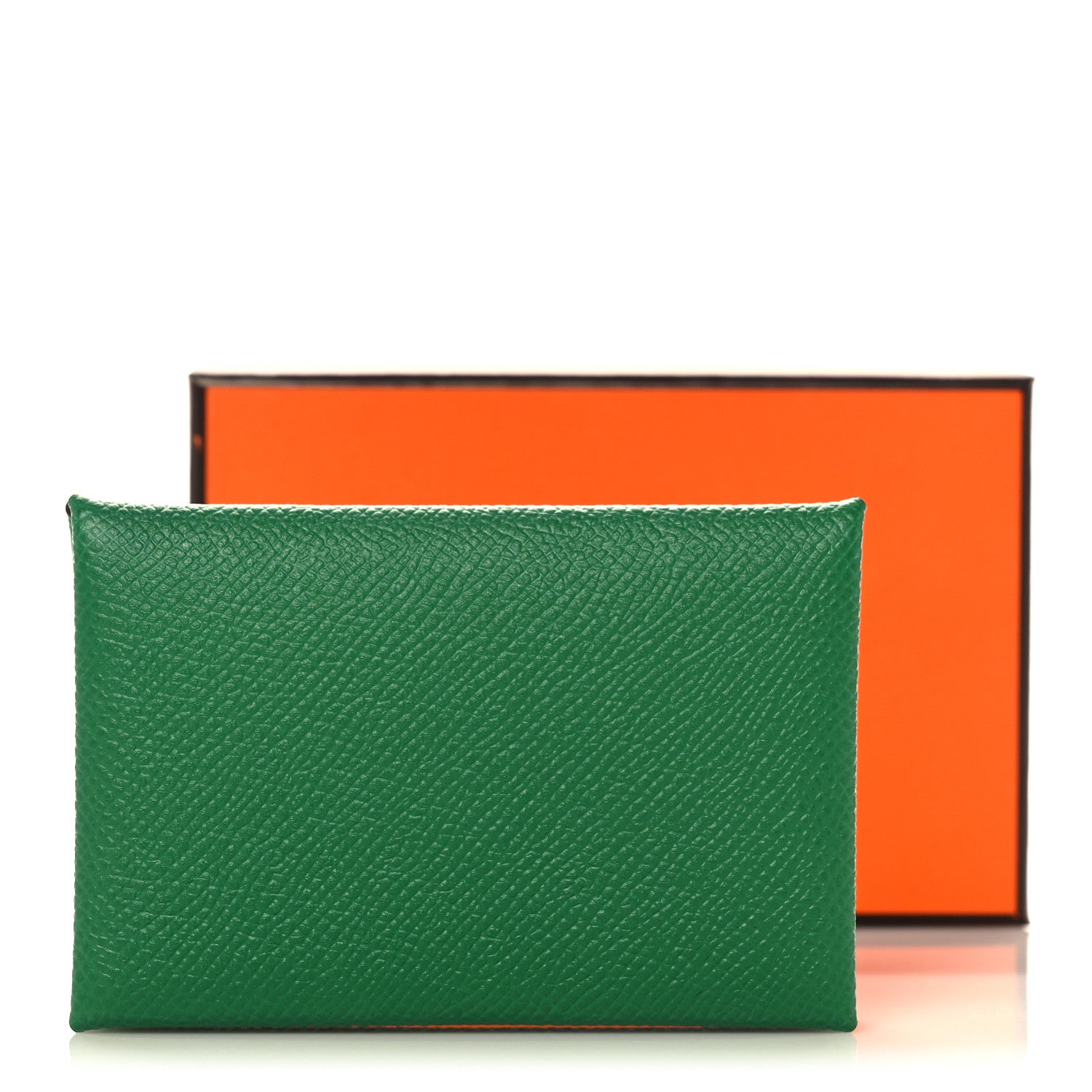 Hermes Epsom Calvi Card Case Cactus 8 of 8