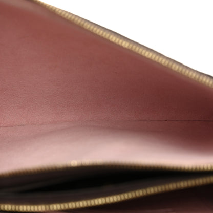 Louis Vuitton Monogram 2020 Christmas Animation Big Wheel Double Zip Pochette Rose Ballerine 5 of 12
