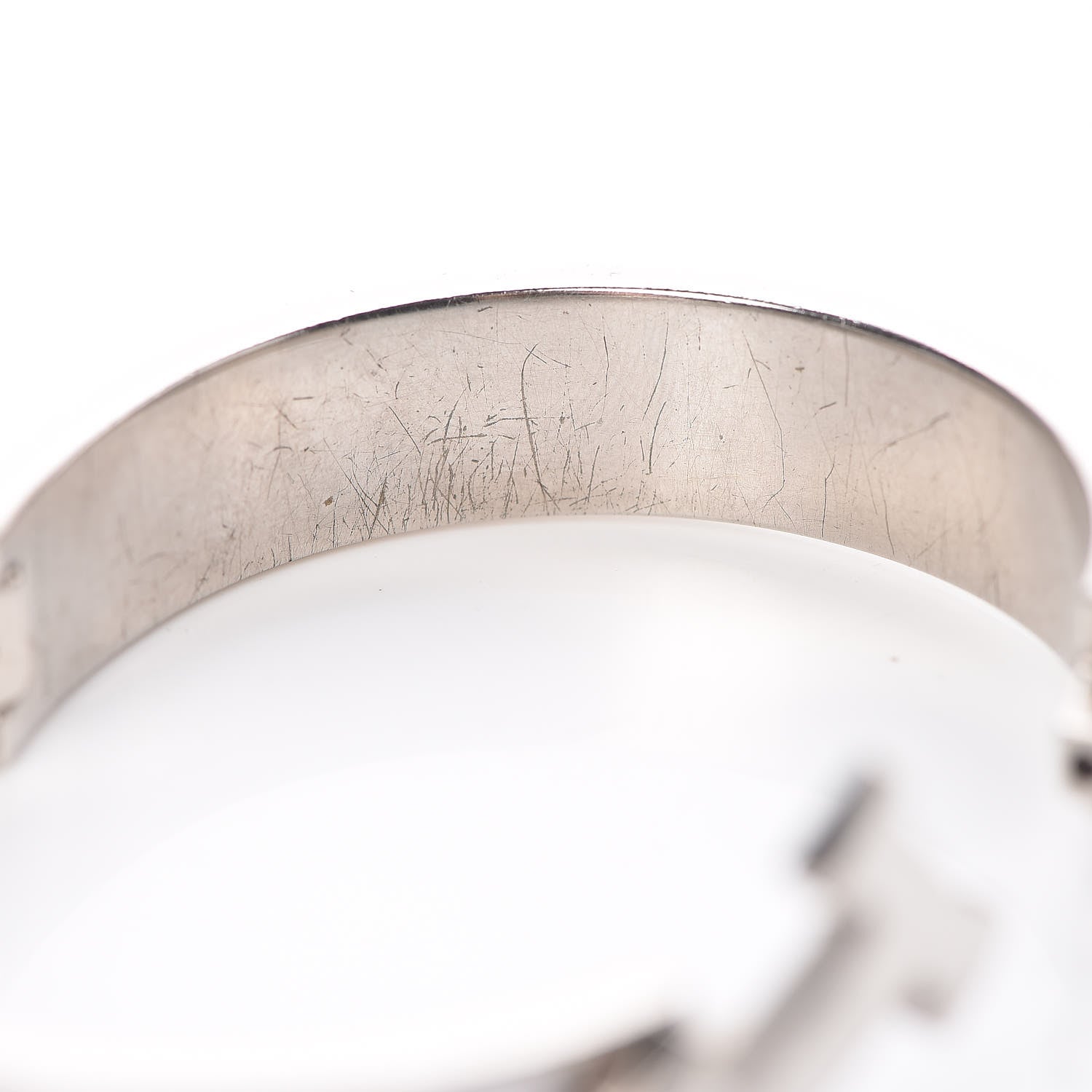 Hermes Enamel Narrow Clic Clac H Bracelet PM White 9 of 14