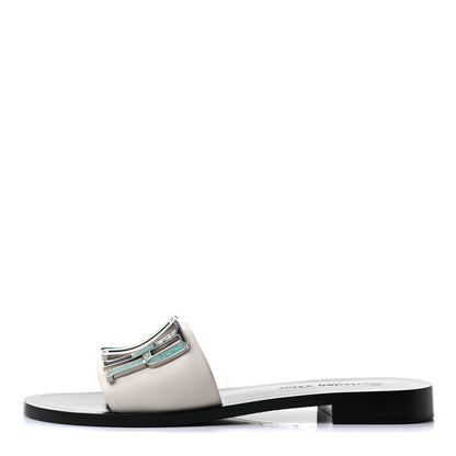 Christian Dior Calfskin Dio(r)evolution 10mm Slide Sandals 38 Off White 1 of 9