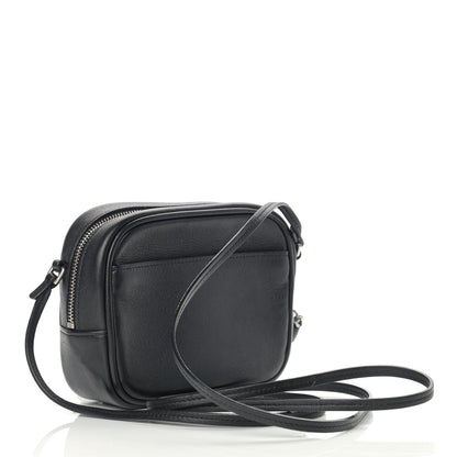 Saint Laurent Calfskin Heart Monogram Lou Camera Bag Black 3 of 12