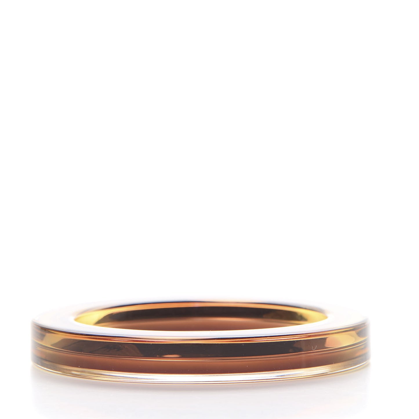 Plexiglass Transparent Bangle Bracelet Chocolate