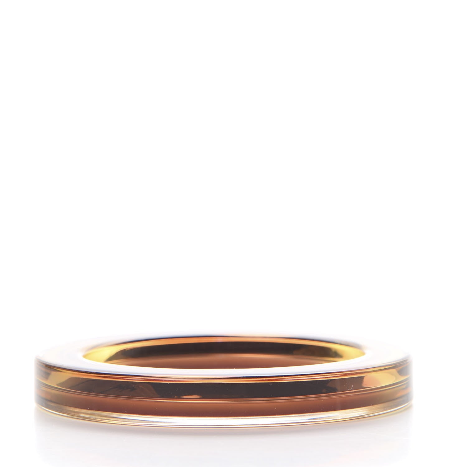 Gucci Plexiglass Transparent Bangle Bracelet Chocolate 2 of 5