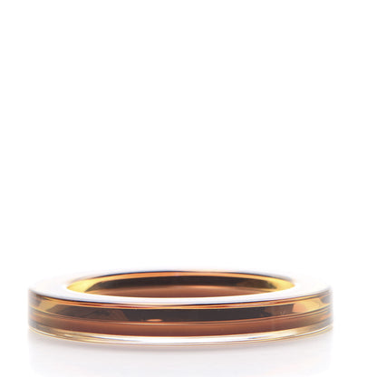 Gucci Plexiglass Transparent Bangle Bracelet Chocolate 2 of 5