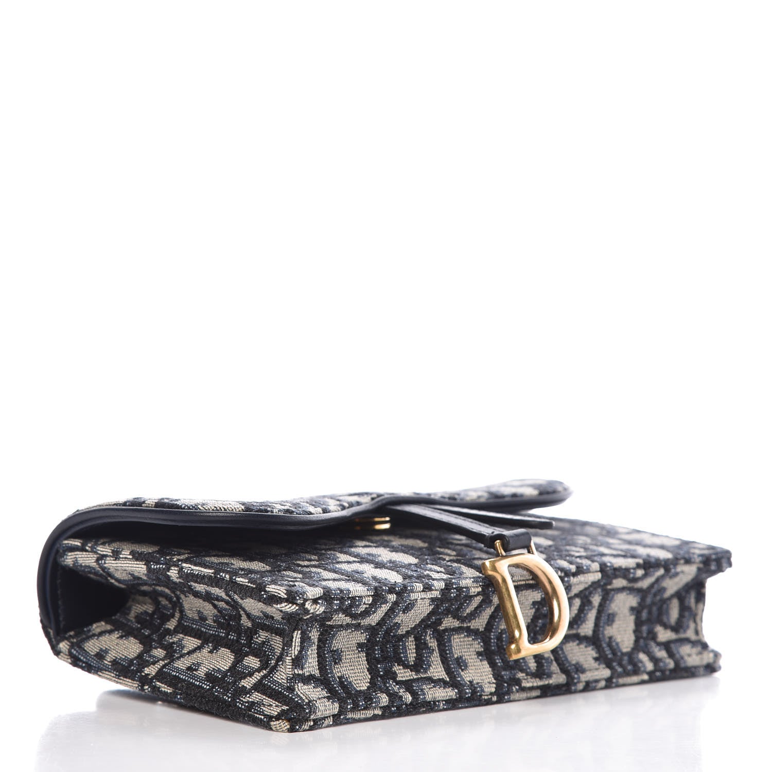 Christian Dior Oblique Saddle Belt Bag Blue 5 of 10