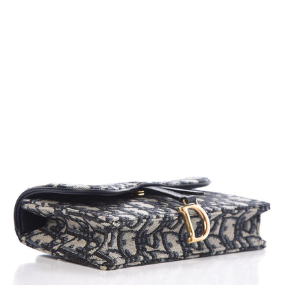Christian Dior Oblique Saddle Belt Bag Blue 5 of 10