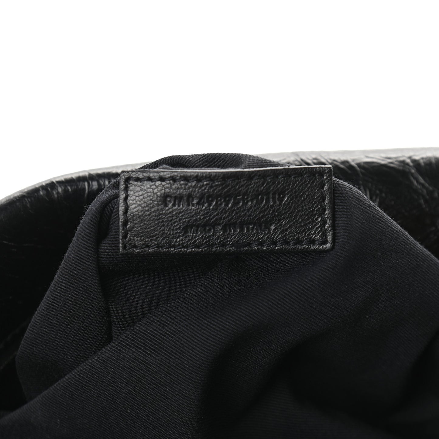 Crinkled Calfskin Matelasse Monogram Medium Niki Chain Satchel Black