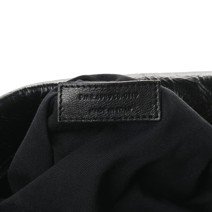 Saint Laurent Crinkled Calfskin Matelasse Monogram Medium Niki Chain Satchel Black 7 of 9