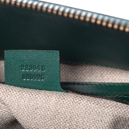 Gucci Monogram Crocodile Web Secret Top Handle Satchel Green 7 of 9