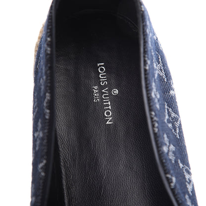 Louis Vuitton Monogram Denim Waterfall Espadrille 41 Marine 6 of 8