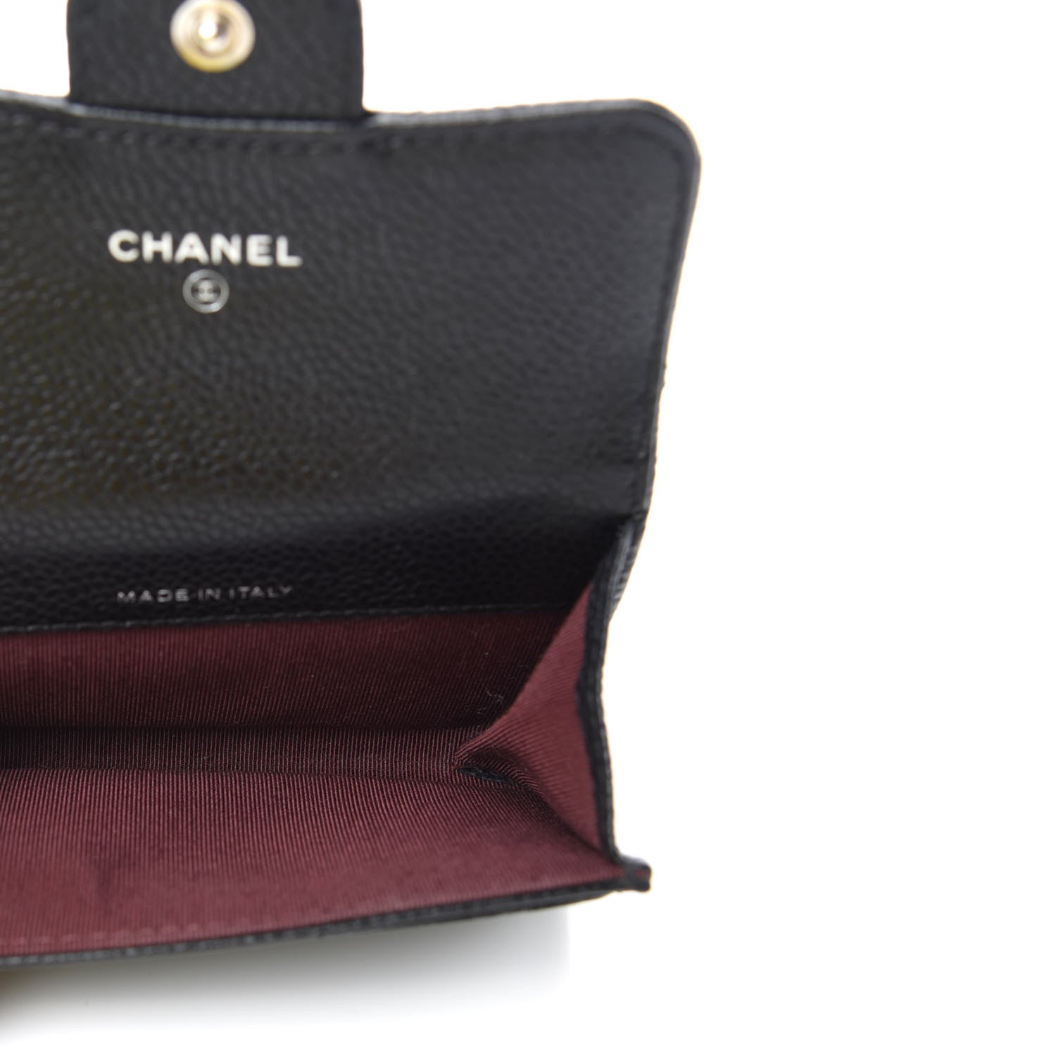 Chanel Caviar Quilted Flap Card Holder Black 5 of 9