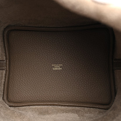 Hermes Taurillon Clemence Picotin Lock 18 PM Etoupe 5 of 12