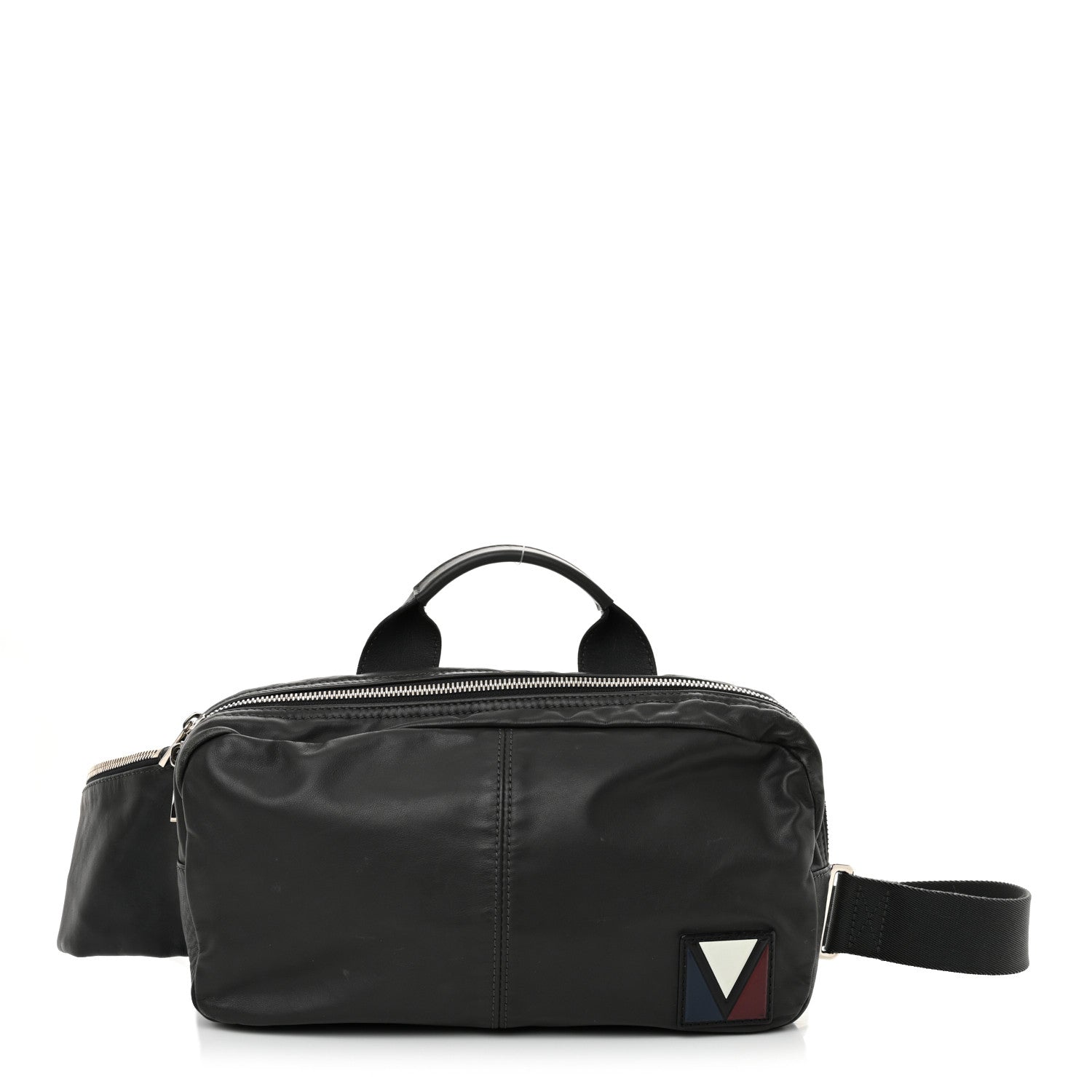 Louis Vuitton Calfskin Nylon V Line Bumbag Asphalt 1 of 12
