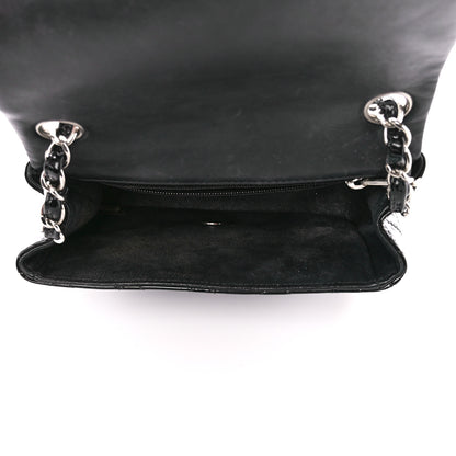 Chanel Patent Calfskin Quilted Mini Square Flap Black 5 of 13