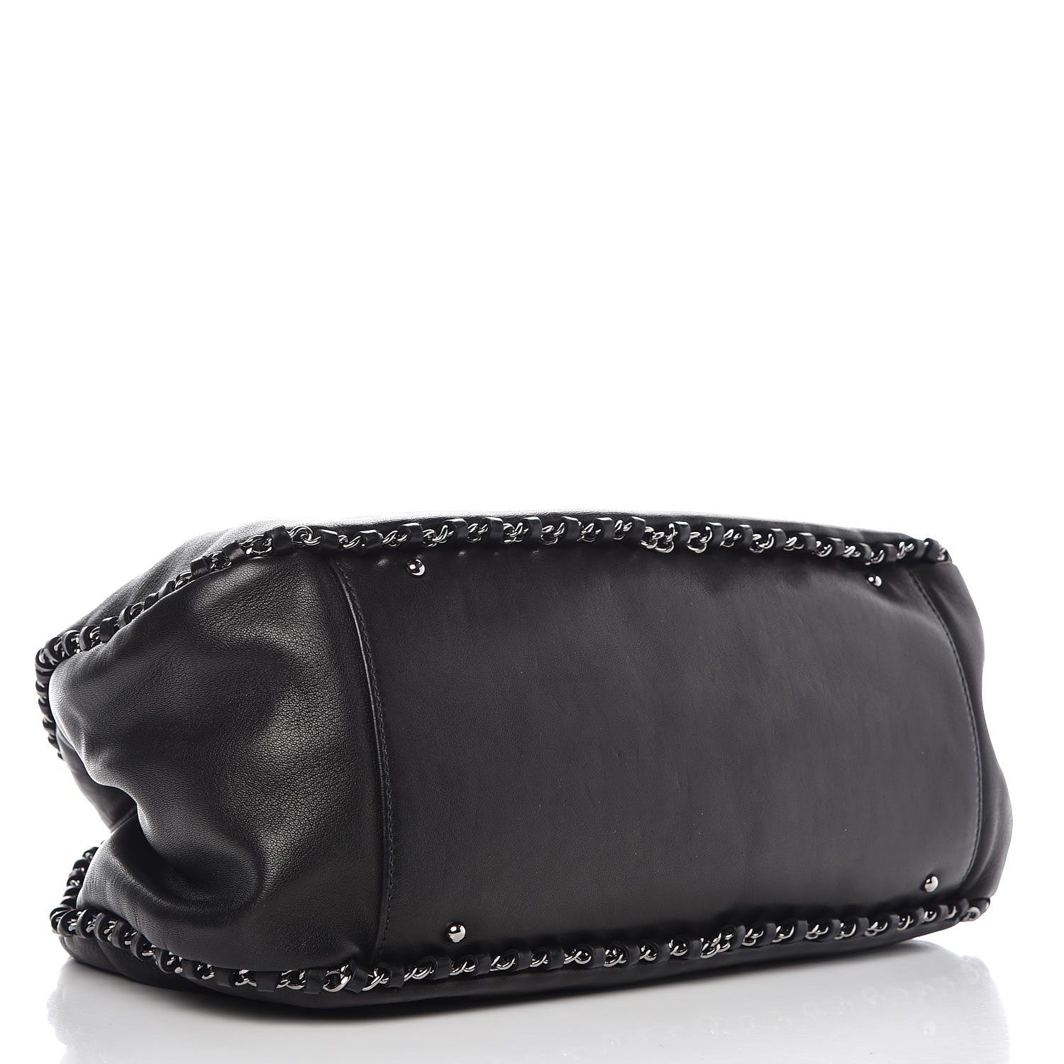 Chanel Calfskin Chain Hobo Black 4 of 7